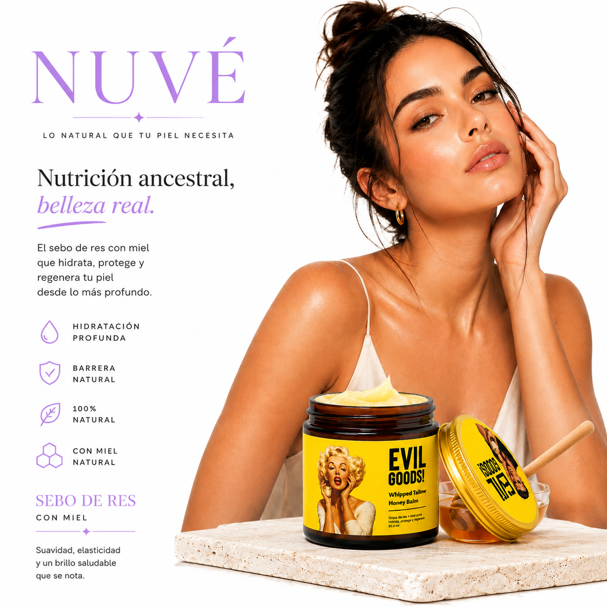 sebo de res evil goods 60 ml + regalo