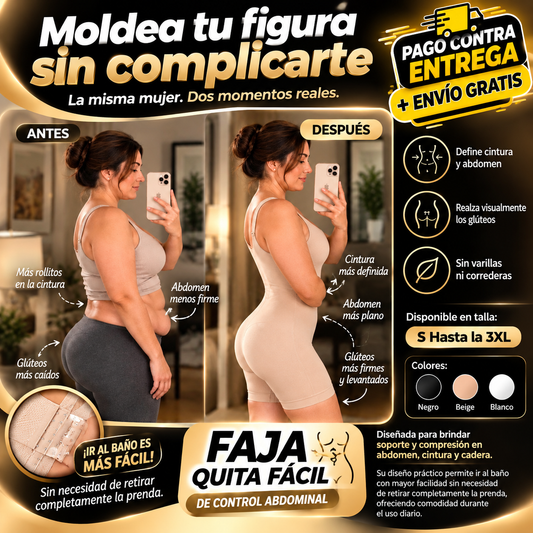 Faja Quita Facil ! Moldea tu figura sin complicarte al ir al baño
